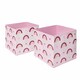 image 1 of OHS Kids 2 Pack Rainbow Print Folding Storage Cube Boxes, 27x27cm - Blush Pink