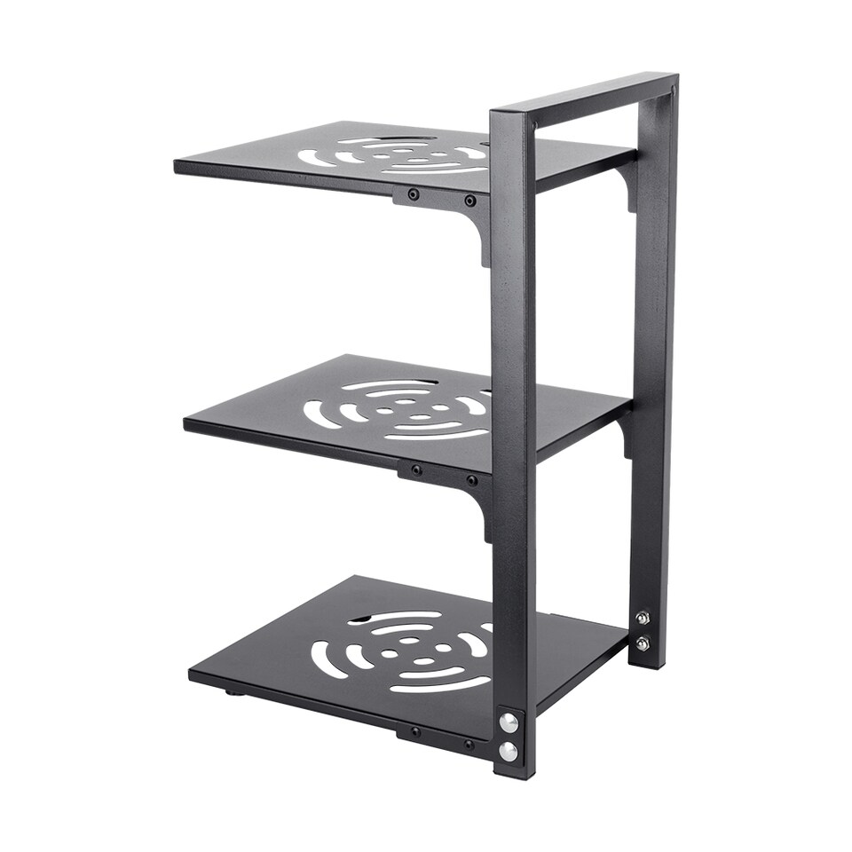 image 1 of Living and Home 3-Tier Adjustable Kitchen Pot Pan Rack Organizer | Black