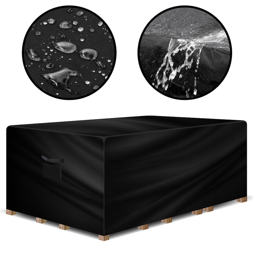 image 1 of Gracious Gardens Rectangular 150x90x75cm Outdoor Patio Waterproof Garden Furniture Rattan Cover