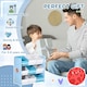 image 6 of ZONEKIZ Storage Unit w/ 9 Removable Storage Baskets for Nursery Playroom - Grey Blue