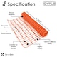 image 3 of Heavy Duty Orange Safety Barrier Mesh Fencing 1mtr x 50mtr | Orange | 1