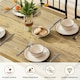 image 4 of Yaheetech Industrial 5-Piece Dining Table Set Brown