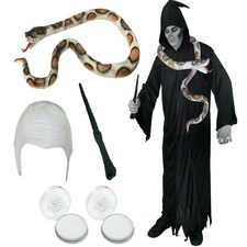 Dark Lord Costume with Snake Black | L