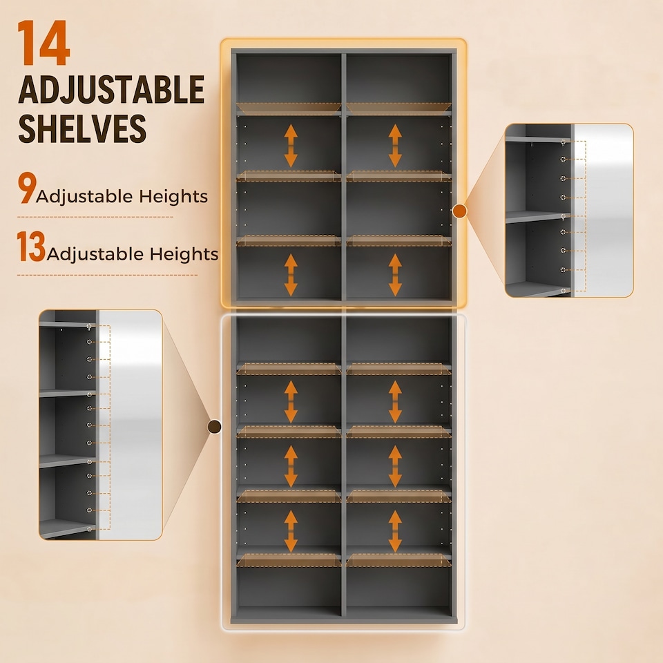 image 1 of HOMCOM 640 CD Storage Unit 360 DVD Storage Tower w/ 18 Compartments