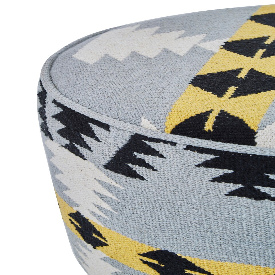 image 1 of Interiors by Premier Cefena Round Footstool