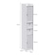 image 5 of Living and Home Wooden Tall Bathroom Storage Cabinet - 25x20x118cm