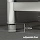 image 7 of HOMCOM Stainless Steel Utility Sink with Cold and Hot Water Pipe Silver Tone