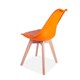 image 3 of ECN Tulip Style Dining Chair (Pack of 4) - L43 x W48 x H82 cm - Orange Orange