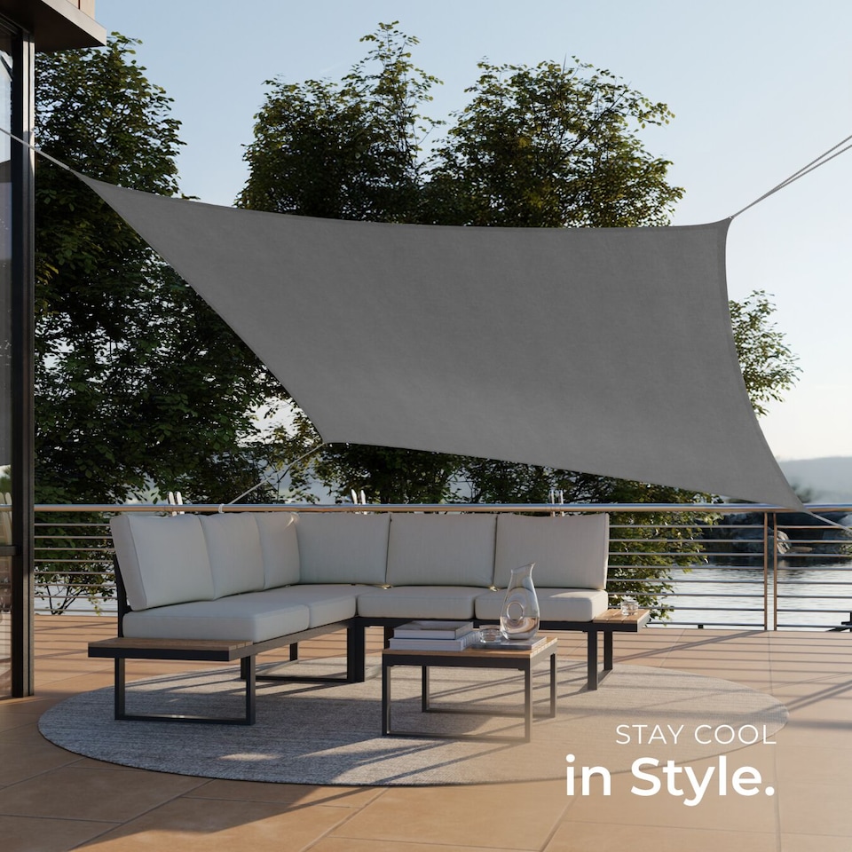 image 1 of Sun Sail Sonny, UV Protected, Water-Resistant and Anti-Tear | Grey | grey | 2 x 4 m | 1