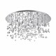 image 1 of Neve  15 Light Extra Large Glass Bubbles Semi Flush Ceiling Pendant Chrome, G9