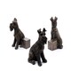 image 1 of Schnauzer Plant Pot Feet - Set of 3 - L7 x W8 x H1 cm Grey