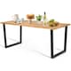 image 1 of COSTWAY Patio Rectangle Dining Table 175 x 80cm Acacia Wood | Brown