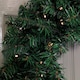 image 4 of 60cm Pre Lit Plain Green Christmas Wreath with Warm White LEDs and 160 Tips