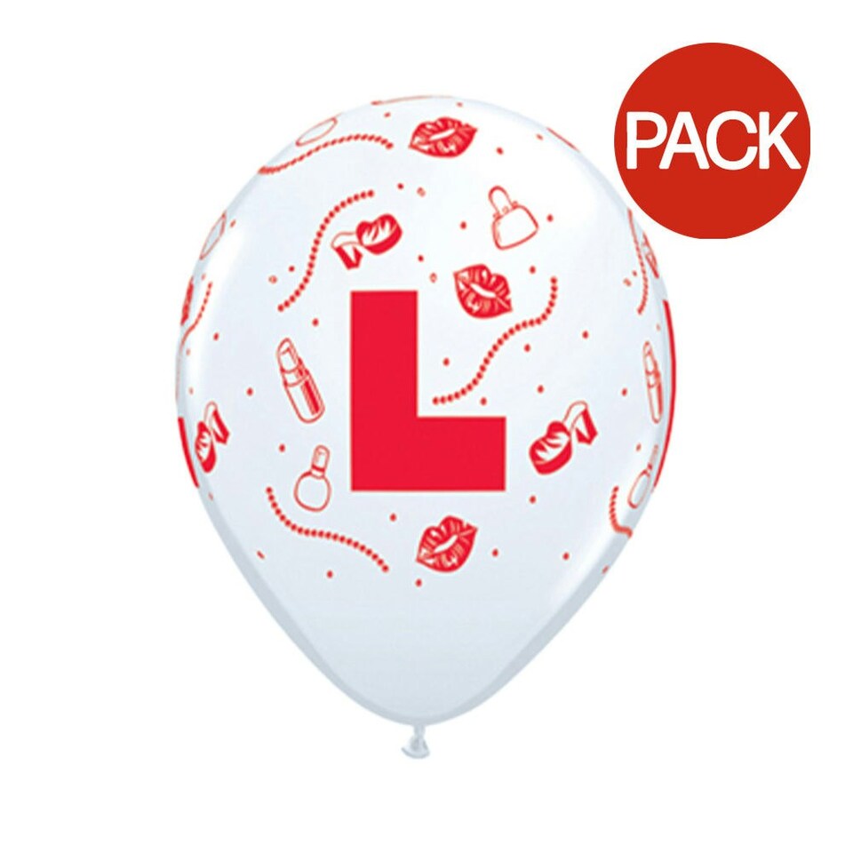 Qualatex Latex Hen Night Balloon (Pack of 25) - White - One Size