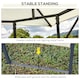 image 6 of Outsunny Garden Gazebo Awning Tent Marquee Water Resistant Steel Cream 3mx3m