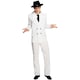 image 2 of Fever Mens Gangster Costume Set - White - M R M