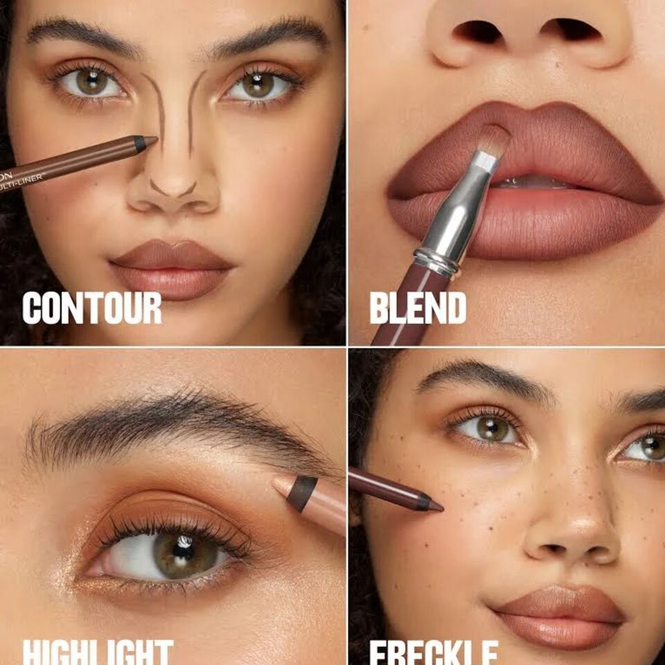 image 1 of Revlon Get Bronzed Bundle ColorStay Multi-Liner Super Lustrous Lipstick & Glimmer Gloss