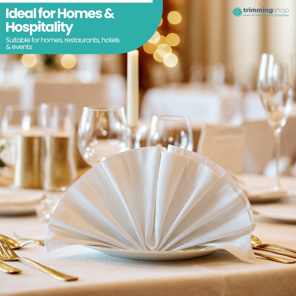 image 1 of 1pc Polyester Table Napkins, Wrinkle-Resistant Cloth Napkin - 20 Inch