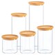 image 1 of Argon Tableware 5pc Scandi Storage Jar Set with Cork Lids