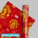 image 2 of Manchester United FC 2 Sheets & 2 Tags Gift Wrap