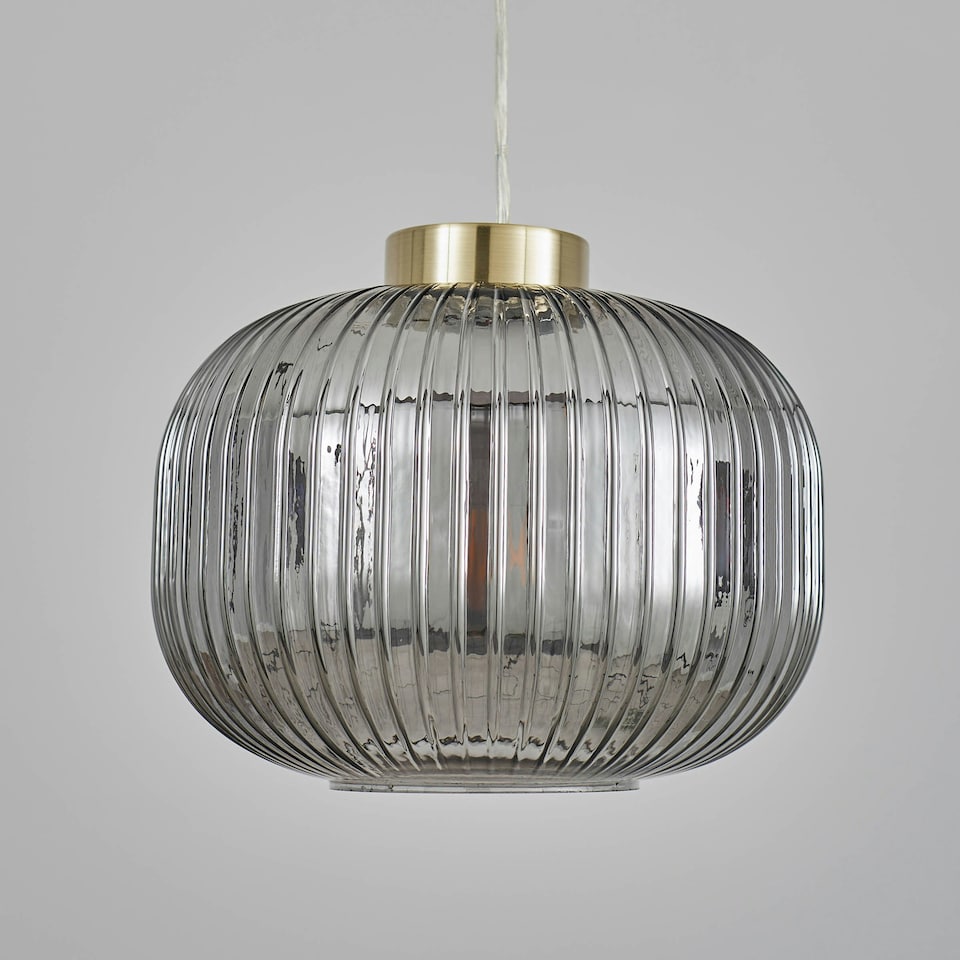 image 1 of BHS Lyna Easy Fit Light Shade, Brass | Multi | 1