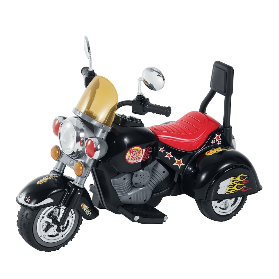 image 1 of HOMCOM 6V Kids Electric Motorbike Child Ride On Toy w/ Lights Sound Black