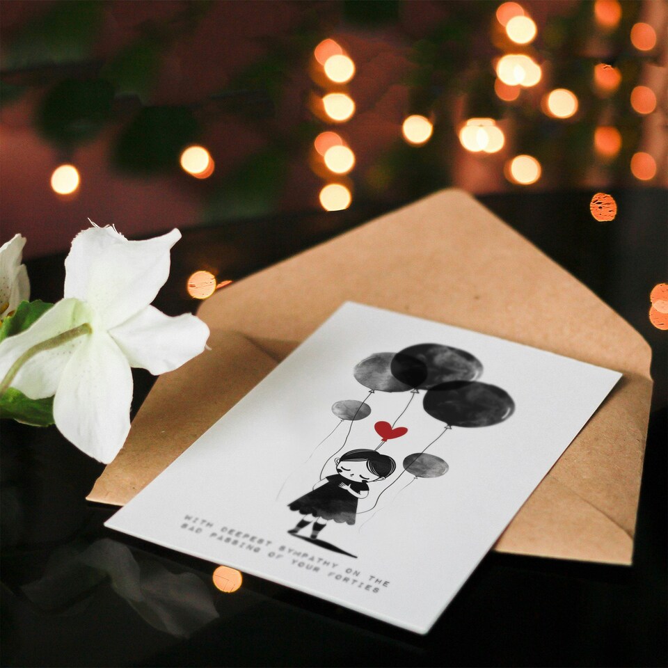 image 1 of Deepest 50 Humour Sad Girl Balloons Woman Birthday Her Card
