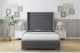 image 1 of Sloomy Sterling Armour Coniston Bed Frame With Mattress With 50"  Upholstered Wingback Headboard 2'6 Small Single