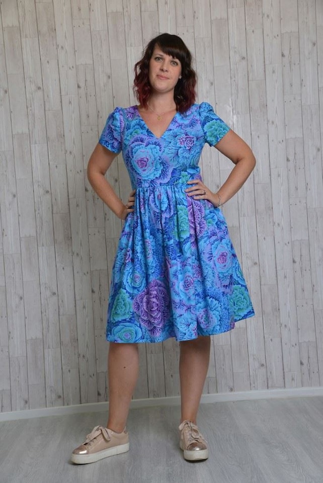Emporia Patterns Lotta Dress Paper Sewing Pattern – Women’s Dress, UK Sizes 8–20, Intermediate