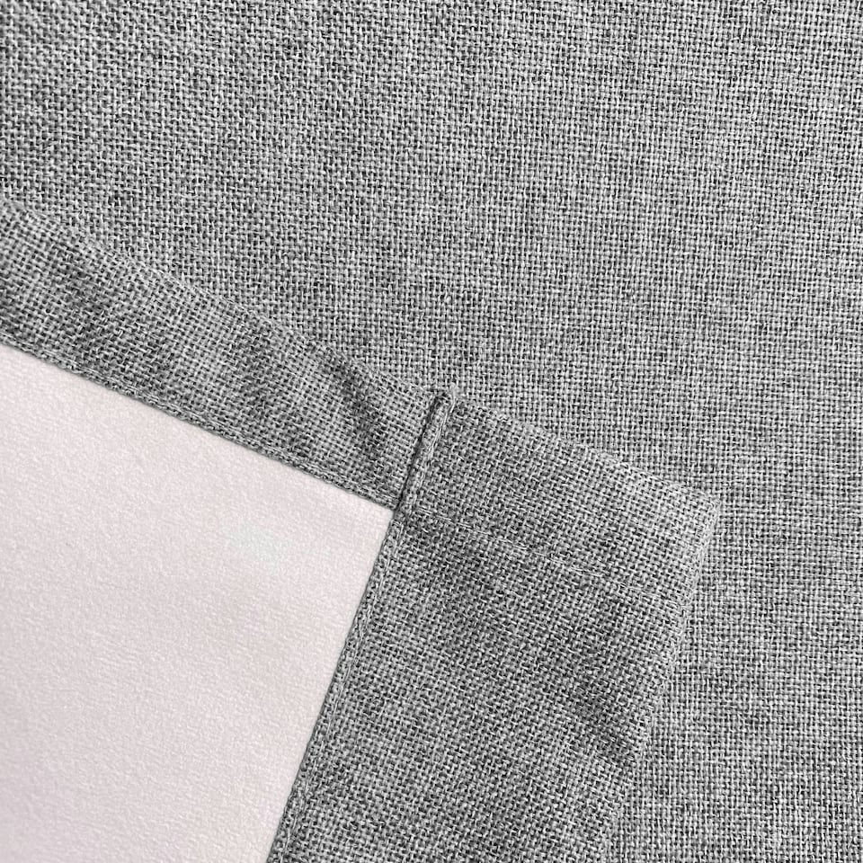 image 1 of Dallas Grey Blackout Curtains 90 x 72 inch (229 x 183 cm) Pencil Pleat 100% Blackout Thermal Noise Reducing Curtains for Bedroom and Living Room