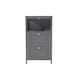 image 1 of Living and Home Compact Wooden Bathroom Cabinet with Drawers - Grey