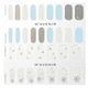 image 3 of Nail Sticker (assorted Colour) - # Falling Daisy Nail - 32pcs Multi