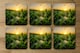 image 2 of Young green corn growing on the field at sunset (Coaster) (Coaster)