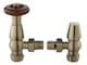 image 1 of Heating Accessories Camden Angled Thermostatic Valve - Satin Nickel