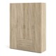 image 3 of Space Wardrobe 4 Doors 3 Drawers in Oak 2000