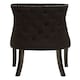 image 4 of Interiors by Premier Black Velvet Dining Chair, Curved High Back Office Chair, Aesthetic Velvet Accent chair for Living Room