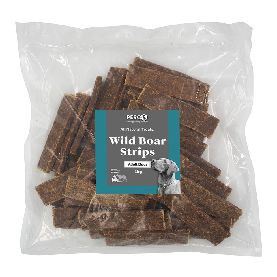 image 1 of Pero Natural Dog Treats - Wild Boar Strips 1kg