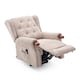 image 3 of Harrogate Single Motor Electric Rise Recliner Fabric Lift Riser Chair (Brown)