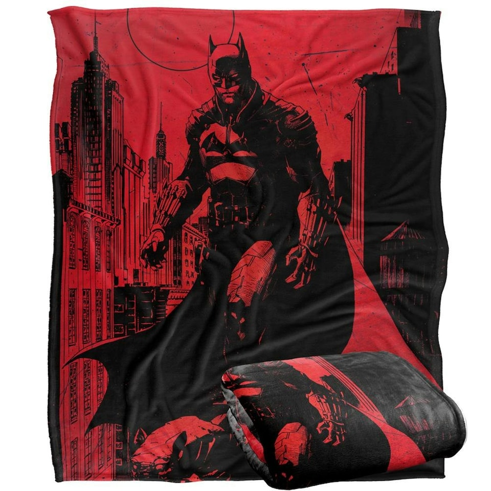 image 1 of Batman Gargoyle Blanket - Multicoloured - One Size
