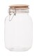 image 1 of Luca Square 1550ml Glass Jar With Wooden Lid
