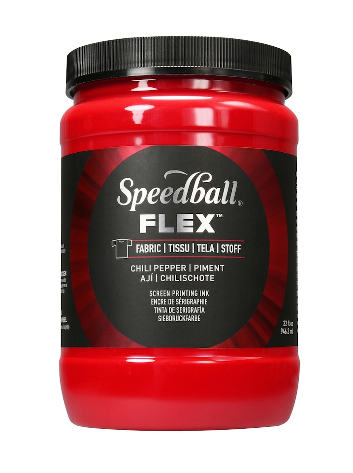 image 1 of Speedball Flex Screen Printing Fabric Ink, Chili Pepper, 32oz