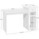 image 3 of Yaheetech Computer Desk Laptop Table w/Drawer & Shelves | White