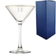 image 1 of Personalised Gold Rim Martini Cocktail Glass Initials Design Any Name
