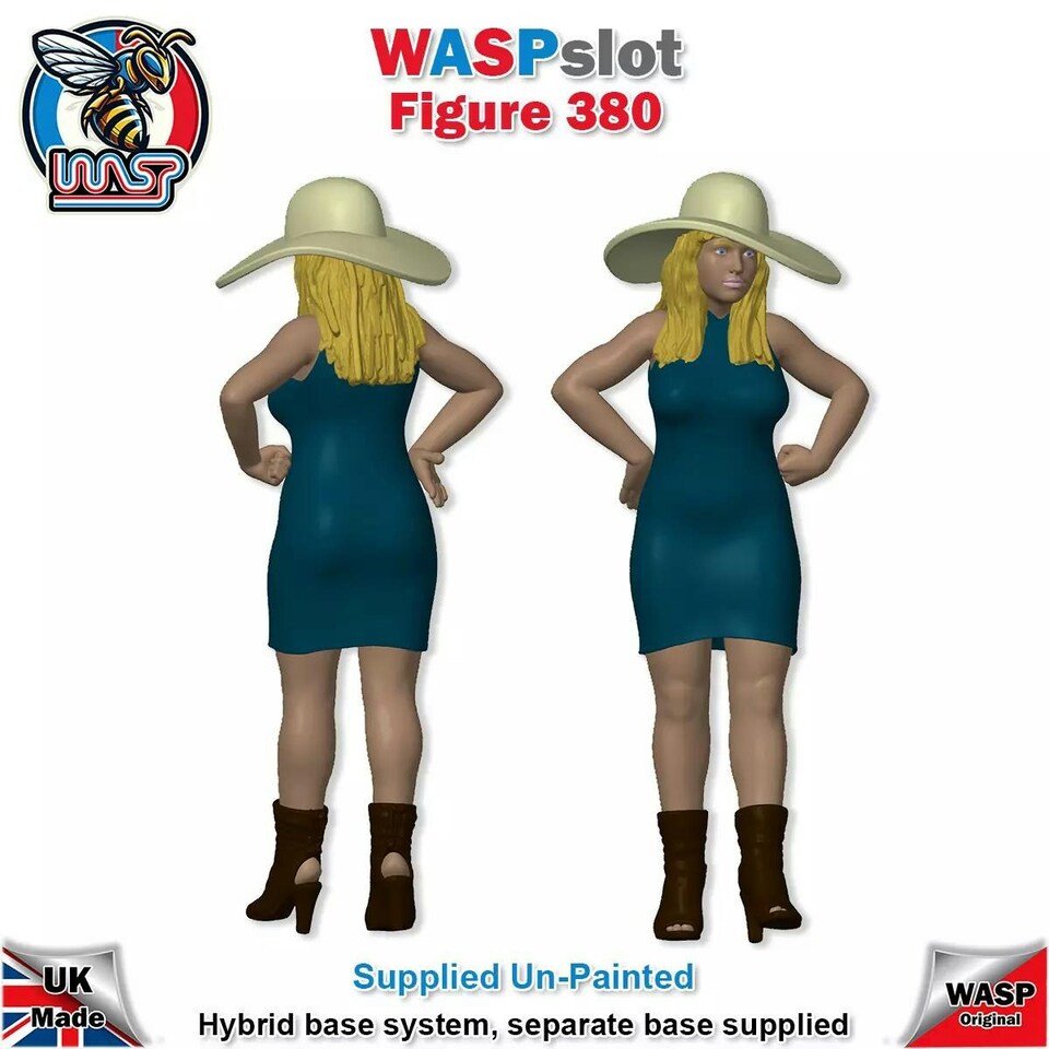 image 1 of Trackside Unpainted Figures Party Ladies x 3 Scenery Set 128 1:32 Wasp