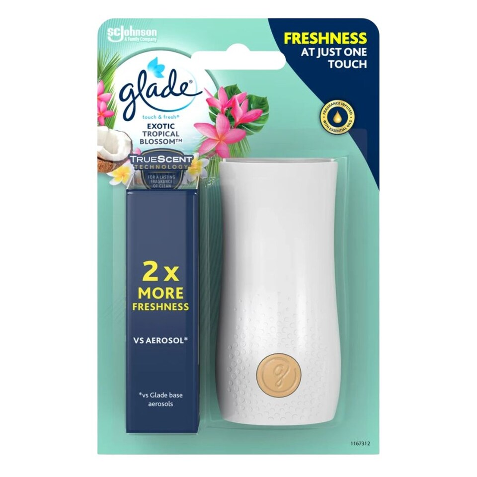 image 1 of Glade Touch & Fresh Holder Tropical Blossoms | Green | 1 - Green | 1