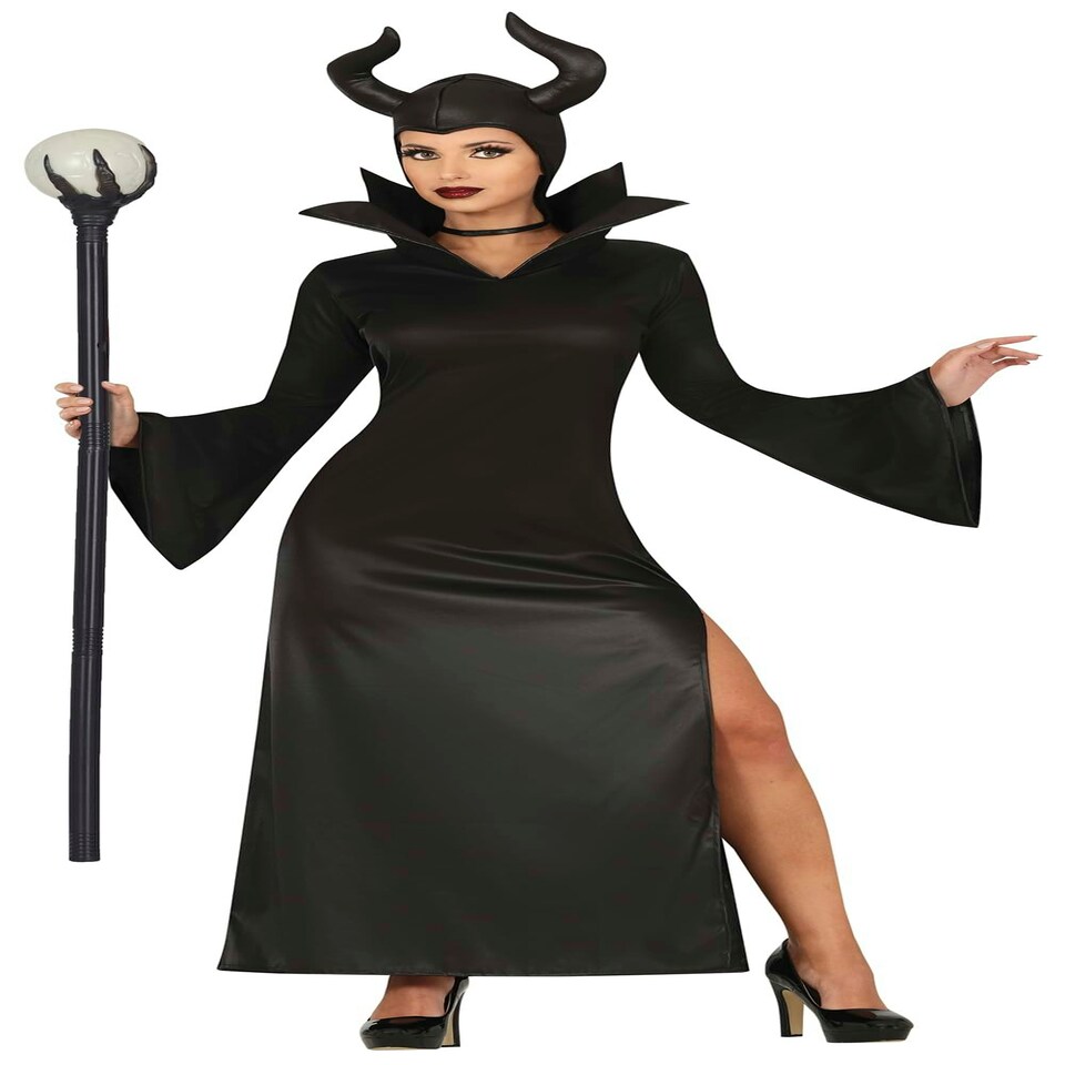 image 1 of Fancy Dress Adult Evil Fairy Black - L