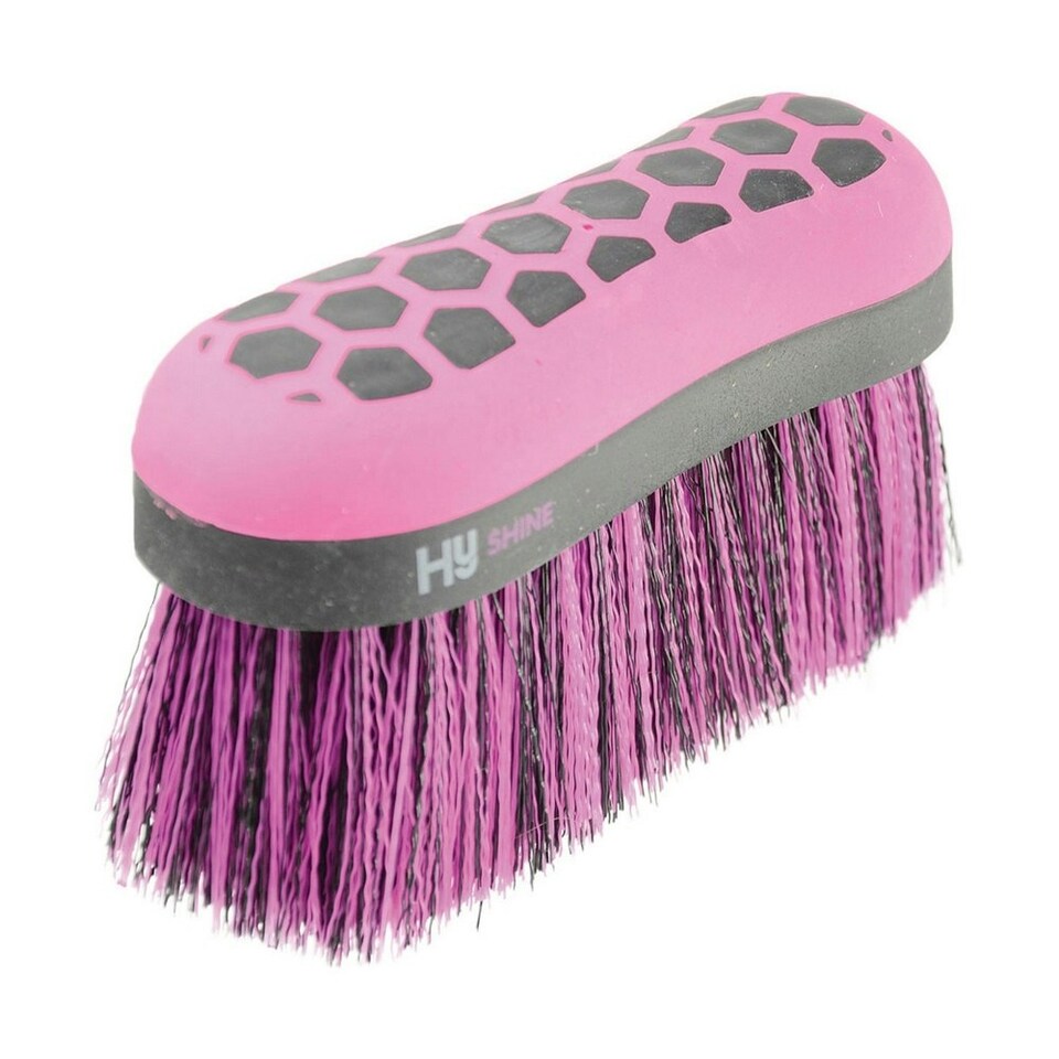 HySHINE Glitter Dandy Flick Brush - Black/Pink - One Size