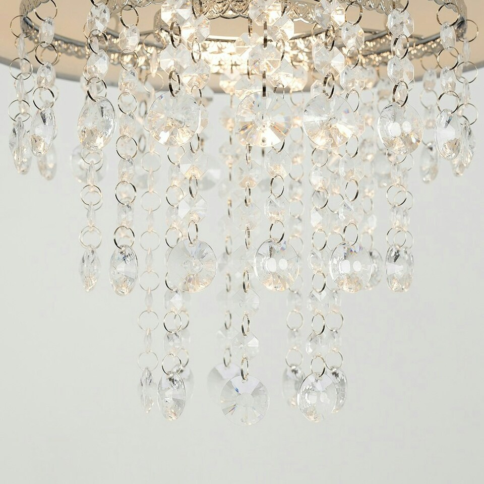 image 1 of ValueLights Jesmond Grey Ceiling Pendant Shade and B22 GLS LED 10W Warm White 3000K Bulb