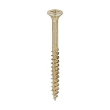 Timco - Velocity Premium Multi-Use Screws - PZ - Double Countersunk - Yellow (Size 4.5 x 50 - 200 Pieces)