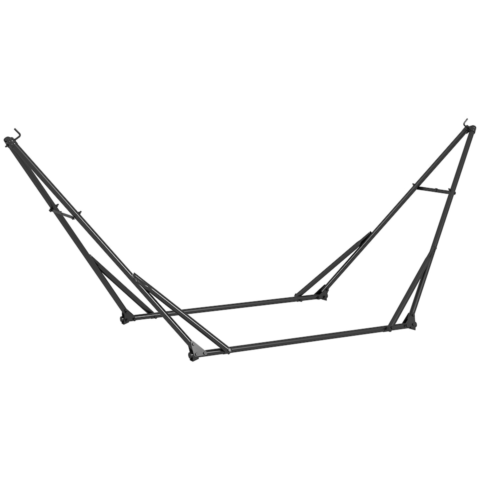 image 1 of Outsunny Foldable Hammock Stand, 2 in 1 Hammock Chair Stand